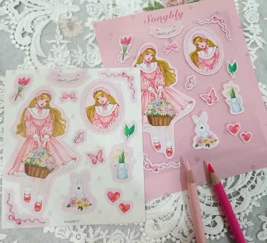 [SONGBLY] GIRL'S GERDEN STICKER