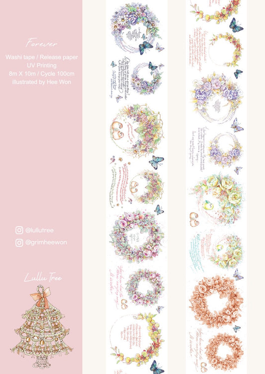 [Lullutree] Color wreath Wshi Masking Tape